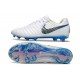 Scarpe Nike Tiempo Legend X Elite R10 FG Bianco Blu Grigio
