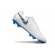Scarpe Nike Tiempo Legend X Elite R10 FG Bianco Blu Grigio