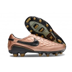 Scarpe Nike Tiempo Legend X Elite R10 FG Ronaldo Oro Negro