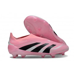 adidas Predator Elite 25 Senza Lacci FG Rosa Nero