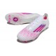 Scarpe da Calcio adidas F50 Sparkfusion Elite FG Ftwr Bianco Lucid Rosa