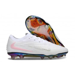 Nike Scarpa Phantom 6 Elite Low FG Bianco Rosa