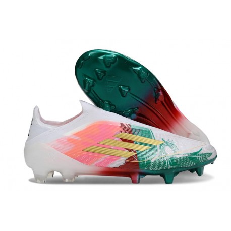 Scarpa da Calcio adidas F50 Elite LL FG Rosa Verde Bianco Oro