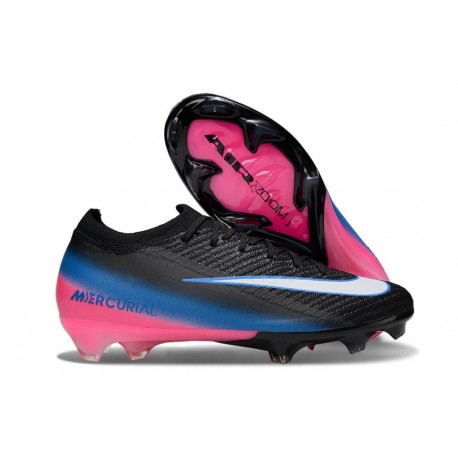 Nike Aie Zoom Mercurial Vapor 16 Elite FG Nero Bianco Rosa Blu
