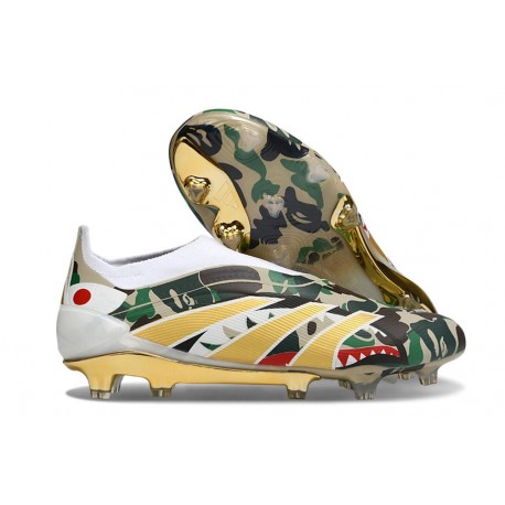 adidas Predator Elite 25 Senza Lacci FG Verde Nero Oro