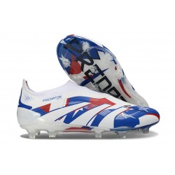 adidas Predator Elite 25 Senza Lacci FG Bianco Blu Rosso