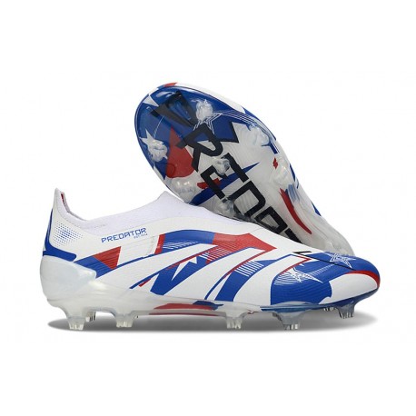 adidas Predator Elite 25 Senza Lacci FG Bianco Blu Rosso