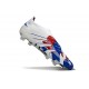 adidas Predator Elite 25 Senza Lacci FG Bianco Blu Rosso