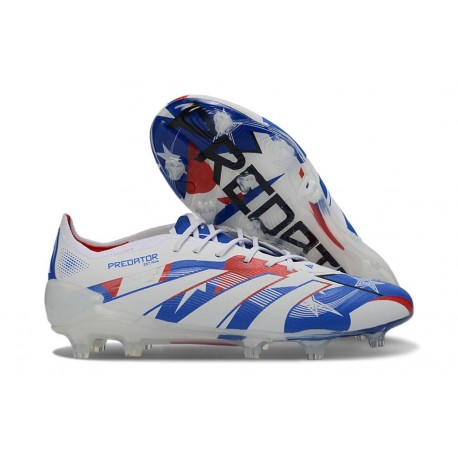 Scarpe da Calcio adidas Predator Elite FG Blu Bianco Rosso