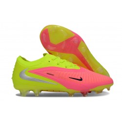 Nike Scarpa Phantom 6 Elite Low FG Rosa Limelight