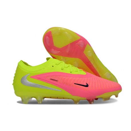 Nike Scarpa Phantom 6 Elite Low FG Rosa Limelight