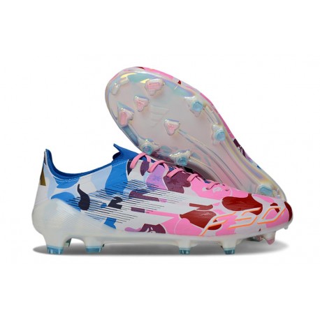 Scarpe da Calcio adidas F50 Elite FG Bianco Rosso Blu