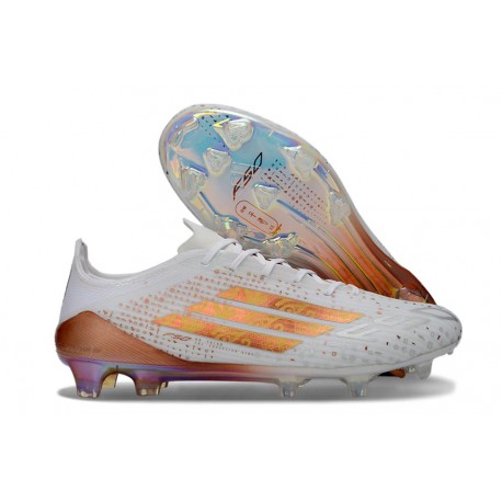Scarpe da Calcio adidas F50 Elite FG Bianco Oro