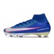 Nike Zoom Mercurial Superfly X Elite FG Blu Racer Bianco