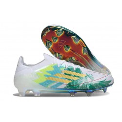 Scarpe da Calcio adidas F50 Elite FG Bianco Verde Oro