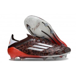 Scarpe da Calcio adidas F50 Elite FG Leopardo Argento Rosso