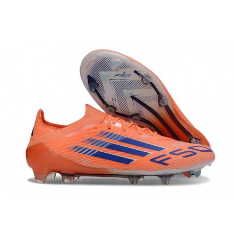 Scarpe adidas F50 Elite FG Arancione Beam Blu Lucido Ftwr Bianco