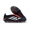 Scarpa Adidas Predator 26 Elite Tongue FG Nero Bianco Rosso