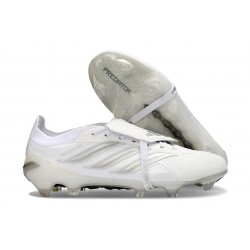 Scarpa Adidas Predator 26 Elite Tongue FG Bianco Argento