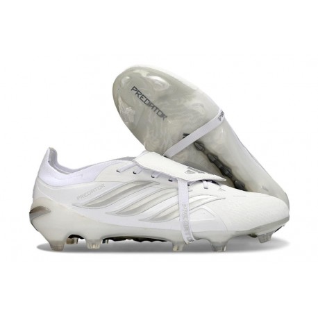 Scarpa Adidas Predator 26 Elite Tongue FG Bianco Argento