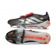 Adidas Predator 26 Elite Tongue FG Ferro Metallizzato Zero Metallico Rosso Lucido