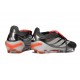 Adidas Predator 26 Elite Tongue FG Ferro Metallizzato Zero Metallico Rosso Lucido