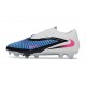 Nike Scarpa Phantom 6 Elite Low FG Blu Racer Rosa Blast Bianco