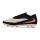 Nike Scarpa Phantom 6 Elite Low FG Bianco Nero Arancione