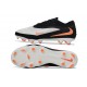 Nike Scarpa Phantom 6 Elite Low FG Bianco Nero Arancione
