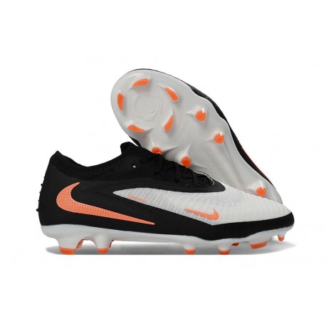 Nike Scarpa Phantom 6 Elite Low FG Bianco Nero Arancione