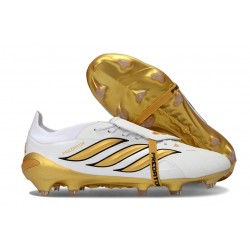 Scarpa Adidas Predator 26 Elite Tongue FG Bianco Oro