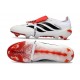 Scarpa Adidas Predator 26 Elite Tongue FG Bianco Nero Rosso