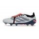 Scarpa Adidas Predator 26 Elite Tongue FG Grigio Nero Rosso