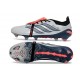 Scarpa Adidas Predator 26 Elite Tongue FG Grigio Nero Rosso