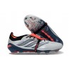 Scarpa Adidas Predator 26 Elite Tongue FG Grigio Nero Rosso