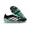 Scarpa Adidas Predator 26 Elite Tongue FG Nero Bianco Verde