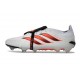 Scarpa Adidas Predator 26 Elite Tongue FG Bianco Rosso