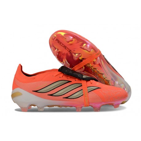 Scarpa Adidas Predator 26 Elite Tongue FG Rosso Nero