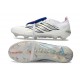 Scarpa Adidas Predator 26 Elite Tongue FG Bianco Argento Blu