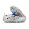 Scarpa Adidas Predator 26 Elite Tongue FG Bianco Argento Blu