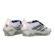Scarpa Adidas Predator 26 Elite Tongue FG Bianco Argento Blu