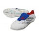 Scarpa Adidas Predator 26 Elite Tongue FG Bianco Argento Blu