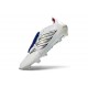 Scarpa Adidas Predator 26 Elite Tongue FG Bianco Argento Blu