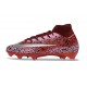Scarpe da Calcio Nike Mercurial Superfly 10 Elite FG Safari Rosso Argento