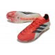 Adidas Predator 26 Elite L FG Rosso Lucido Nero Core Ftwr Bianco