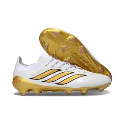 Adidas Predator 26 Elite L FG Bianco Oro