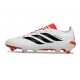 Adidas Predator 26 Elite L FG Bianco Nero Rosso