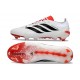 Adidas Predator 26 Elite L FG Bianco Nero Rosso