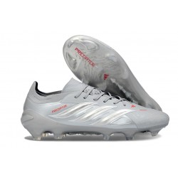 Adidas Predator 26 Elite L FG Grigio Argento