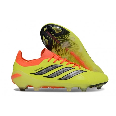 Adidas Predator 26 Elite L FG Giallo Nero Rosso